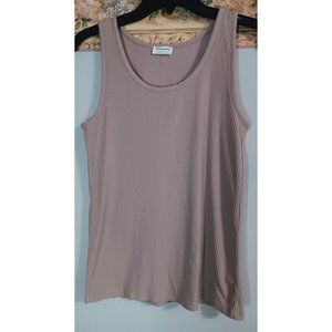 Tommy John Small Ribbed Blush Pink Stretch Casual Going Out Tank Top